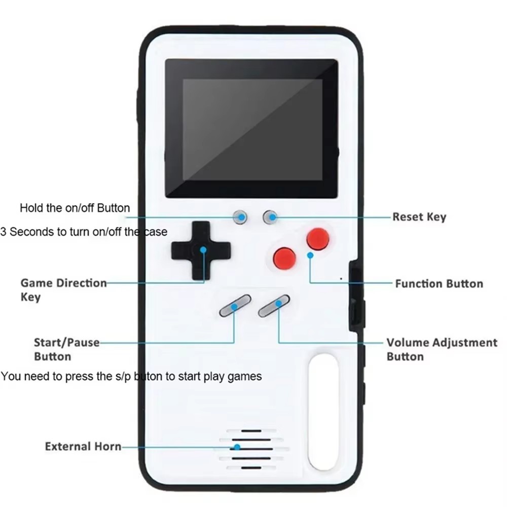 Retro Gaming Gameboy - Voor iPhone 14 16 15 12