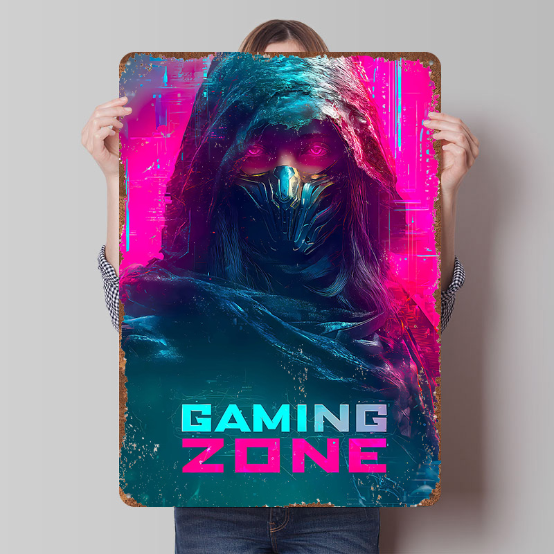 Retro Gaming Zone - Gaming Zone Ninja blikken poster op
