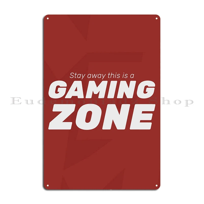 Retro Gaming Zone - Blijf weg Gaming Zone Metalen borden