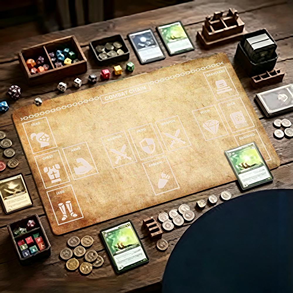 Retro Gaming Zone - Retro Oud Papier RPG Game Playmat