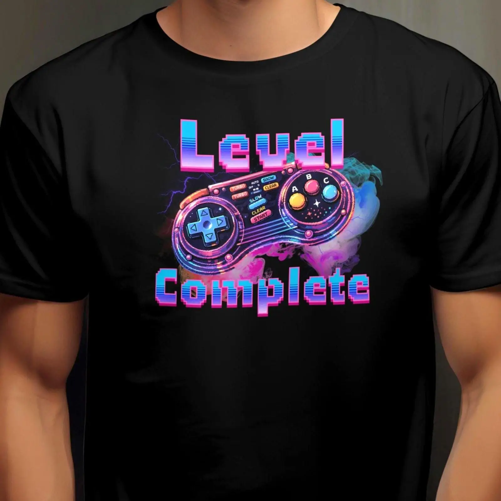 Retro Gaming Ideas - Retro Gaming T-shirt Level Complete jaren