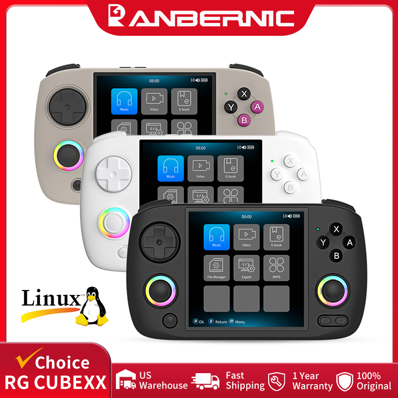 Retro Gaming Handheld Console - ANBERNIC RG CubeXX draagbare gameconsole 3,95-inch
