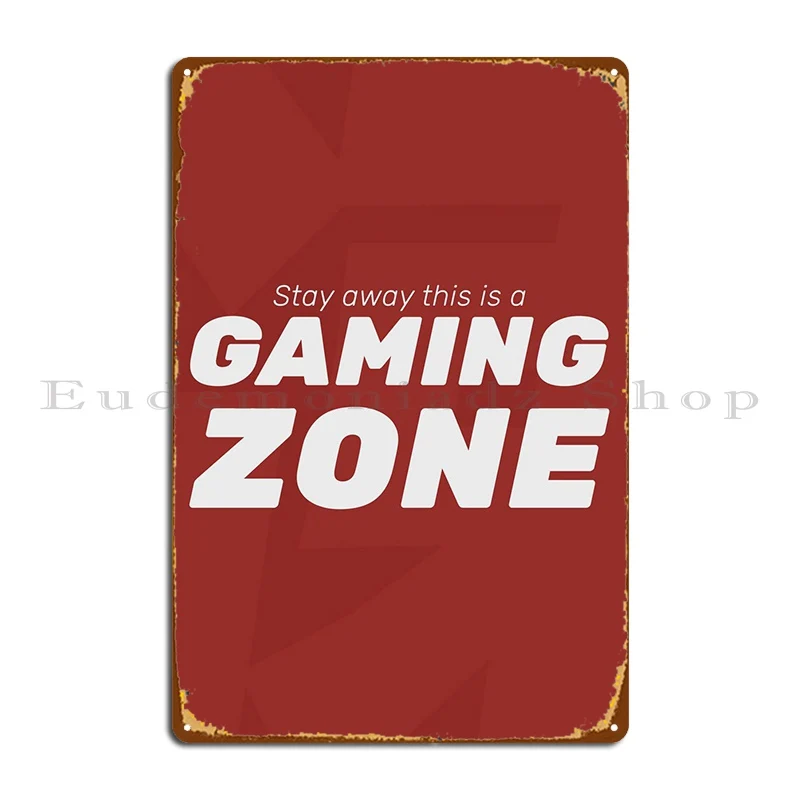 Blijf weg Gaming Zone Metalen  - Retro Gaming Zone recensie en prijs