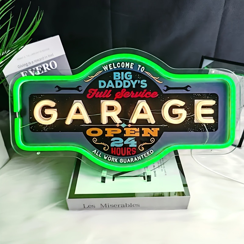 Retro Garage LED Neon Sign UV  - Retro Gaming Usb recensie en prijs