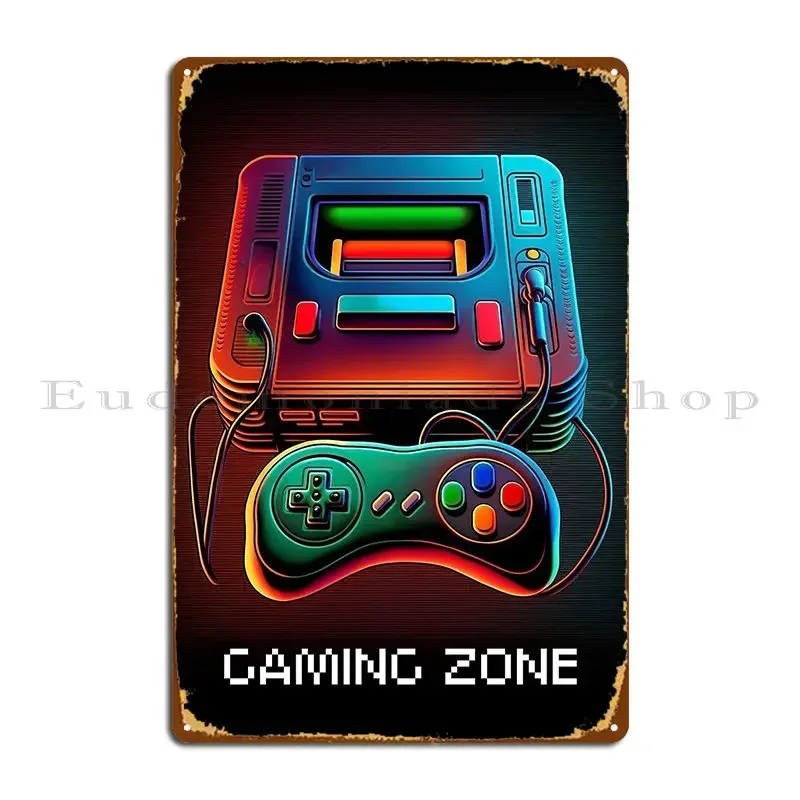 Retro Gaming Zone Metalen bord - Retro Gaming Zone recensie en prijs