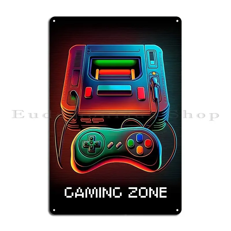 Retro Gaming Zone Metalen bord - Retro Gaming Zone recensie en prijs