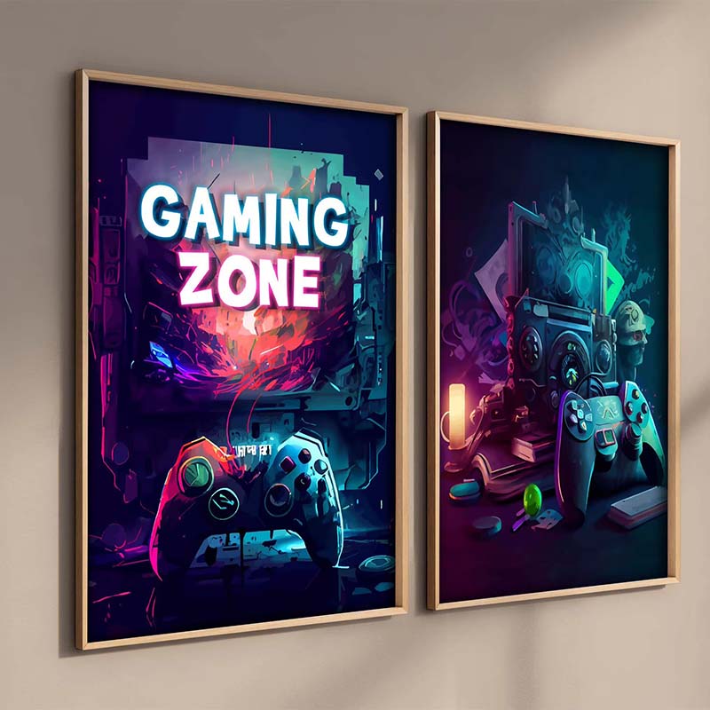 Esthetische Abstracte Gamepad  - Retro Gaming Zone recensie en prijs