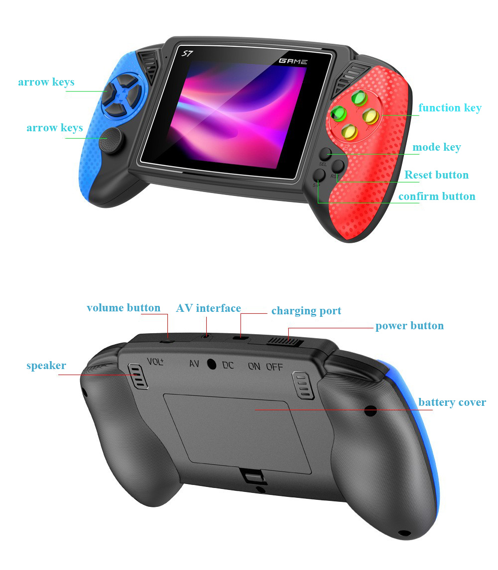 S7 Retro Handheld Game Console - Retro Gaming Handheld Console recensie en prijs