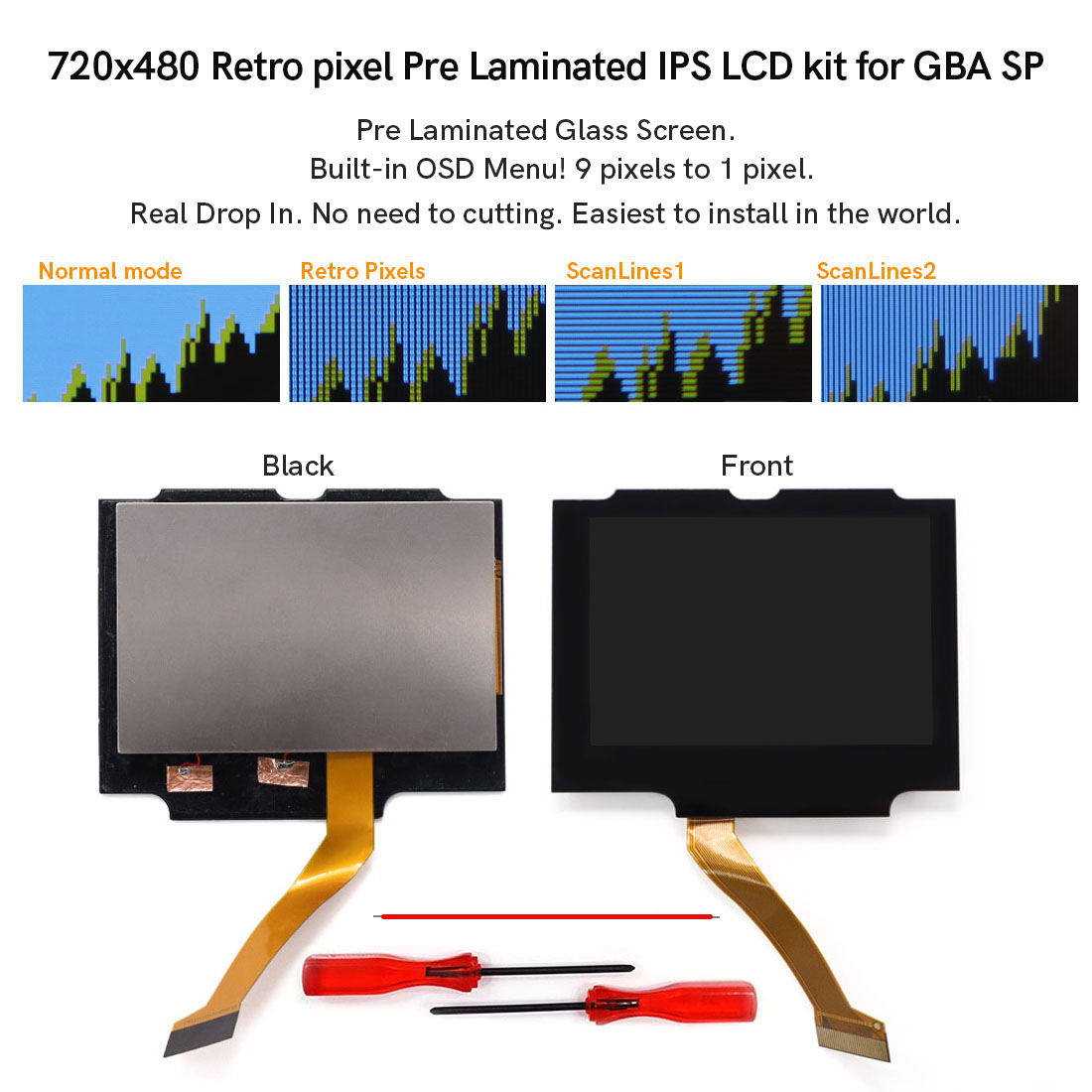 GBA SP V5 720x480 Retro pixel  - Retro Gaming Gameboy recensie en prijs