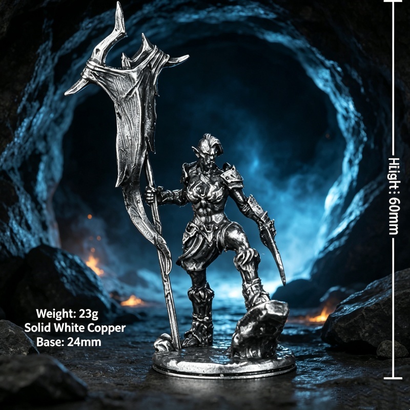 Orc Warrior miniatuur metalen  - Retro Gaming Fun recensie en prijs