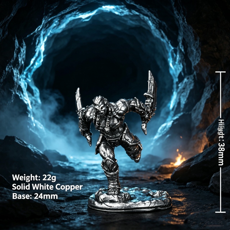 Orc Warrior miniatuur metalen  - Retro Gaming Fun recensie en prijs