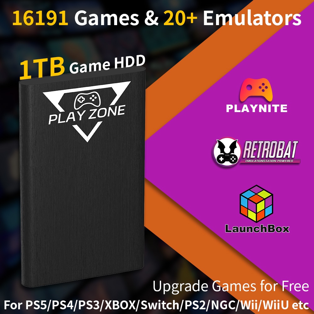 Play Zone 1TB draagbare gaming - Retro Gaming Zone recensie en prijs