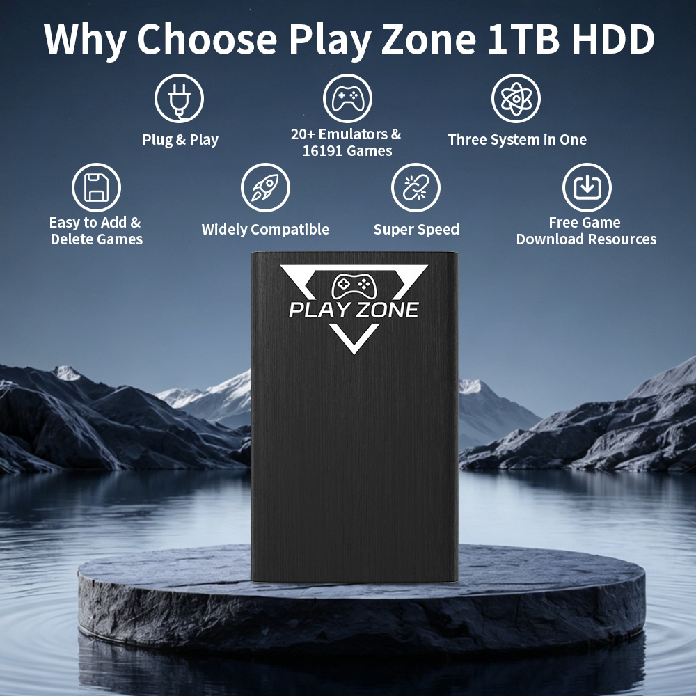 Play Zone 1TB draagbare gaming - Retro Gaming Zone recensie en prijs