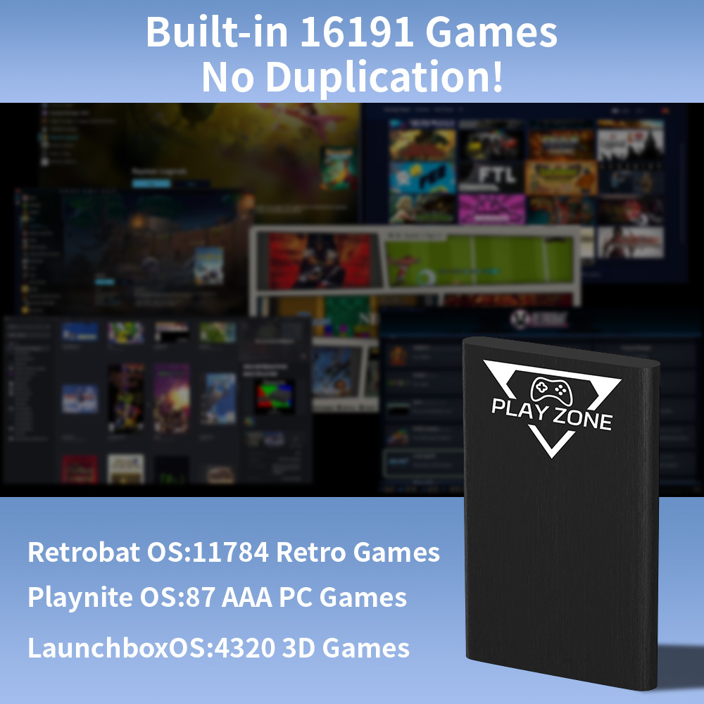 Play Zone 1TB draagbare gaming - Retro Gaming Zone recensie en prijs