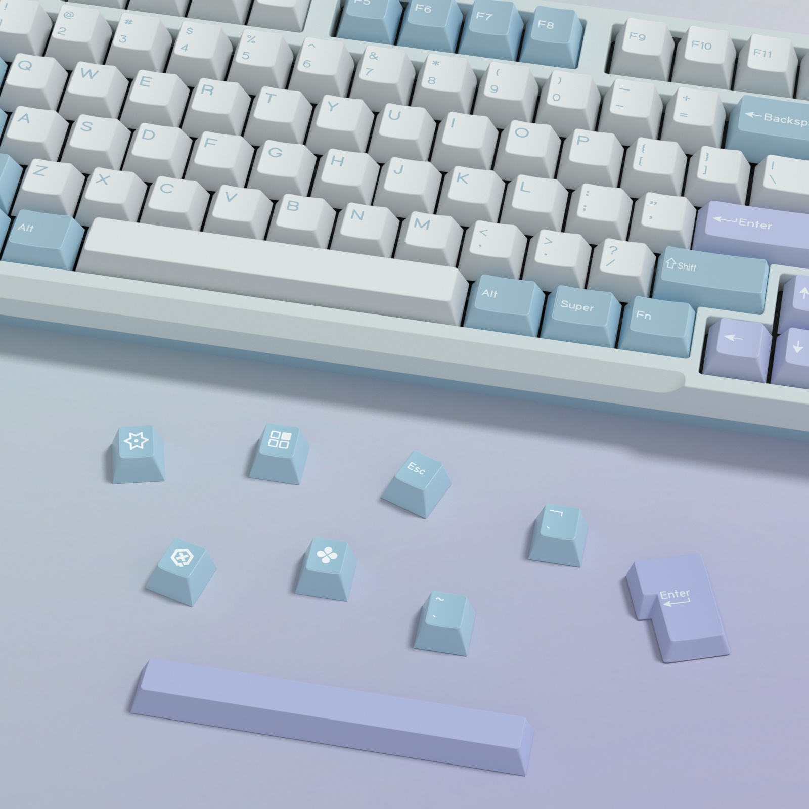 KBDiy GMK Illusion Keycap Cher - Retro Gaming Usb recensie en prijs