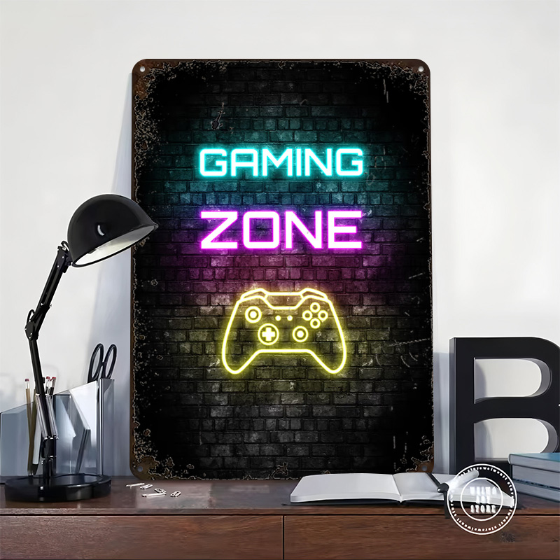 Gaming Zone Neon Sign op Bakst - Retro Gaming Zone recensie en prijs