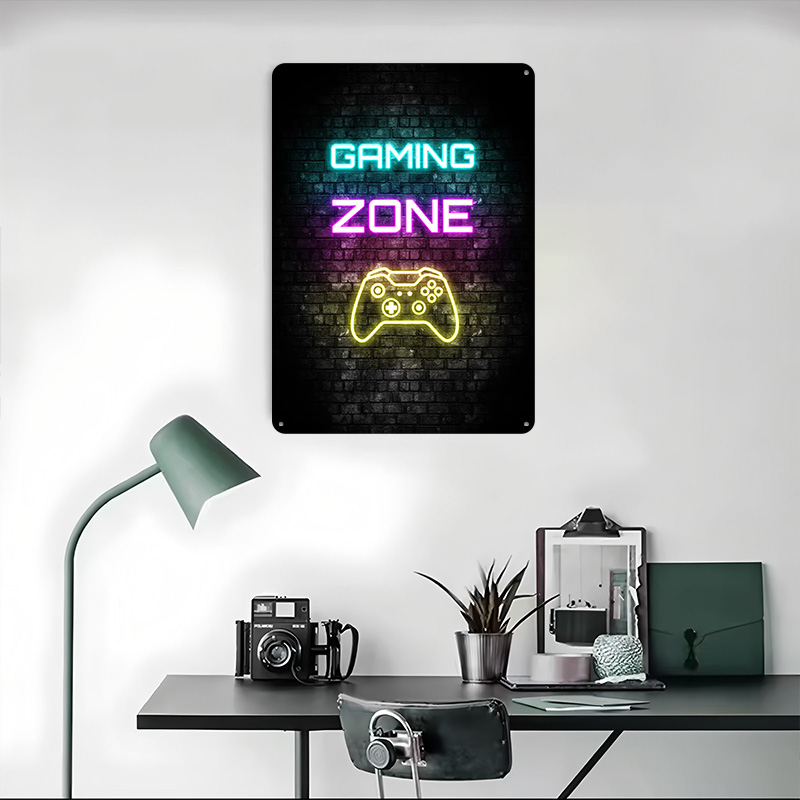 Gaming Zone Neon Sign op Bakst - Retro Gaming Zone recensie en prijs